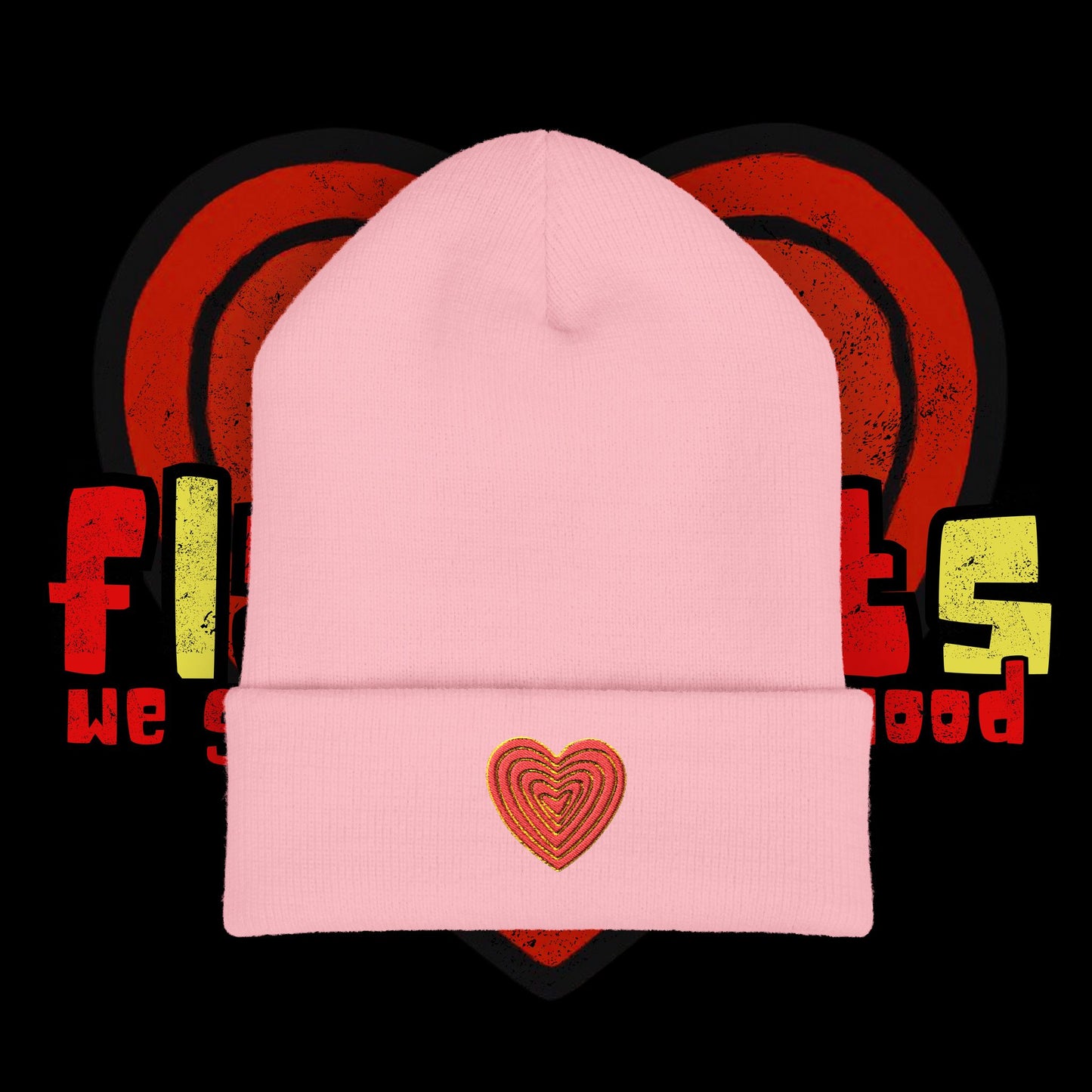 cuffed pink heart (limited)