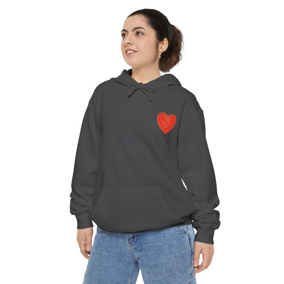 simple heart hoodie