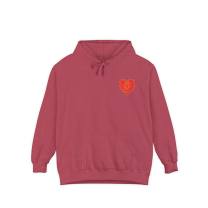 simple heart hoodie