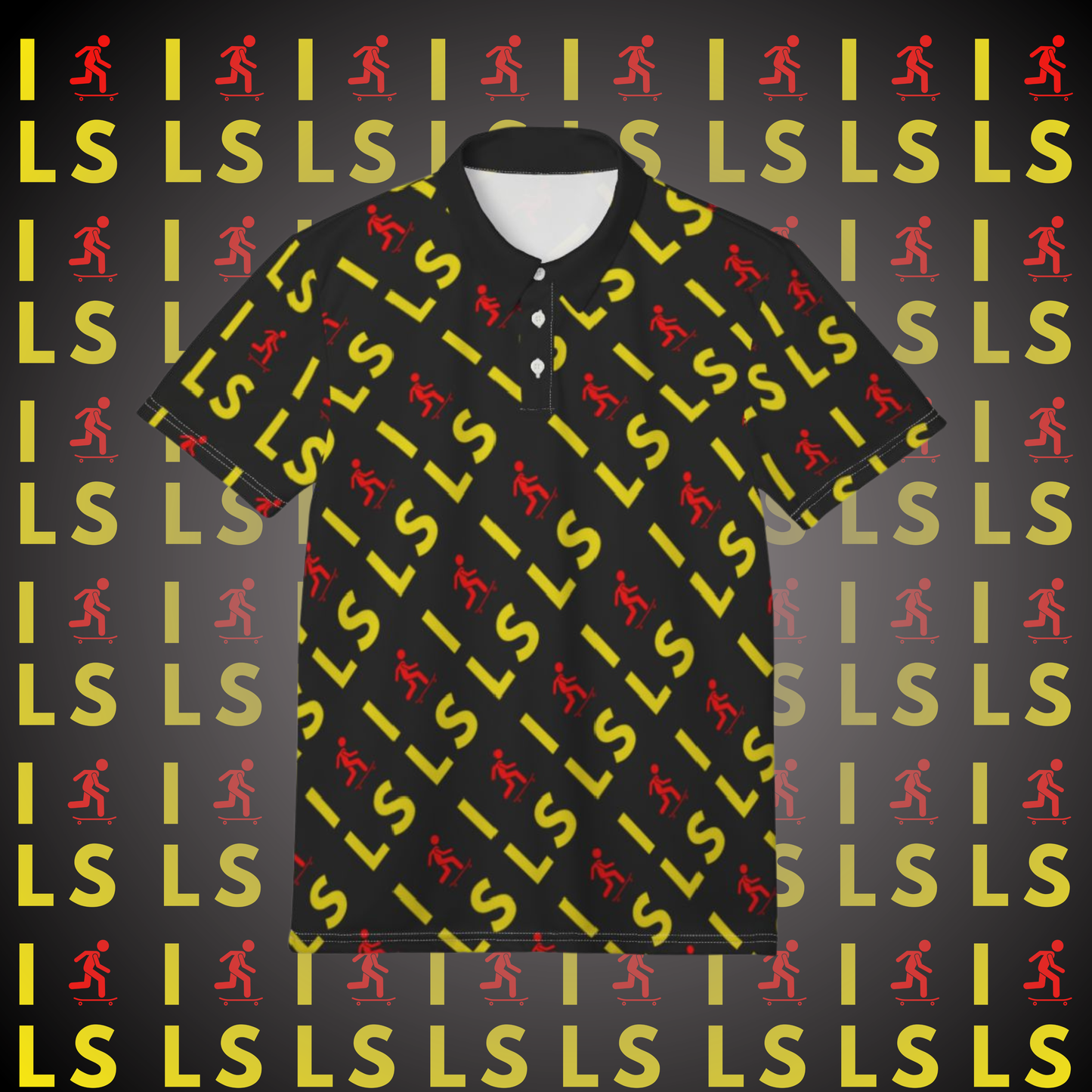 i skate ls AOP polo