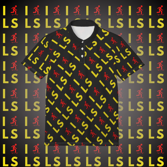i skate ls AOP polo