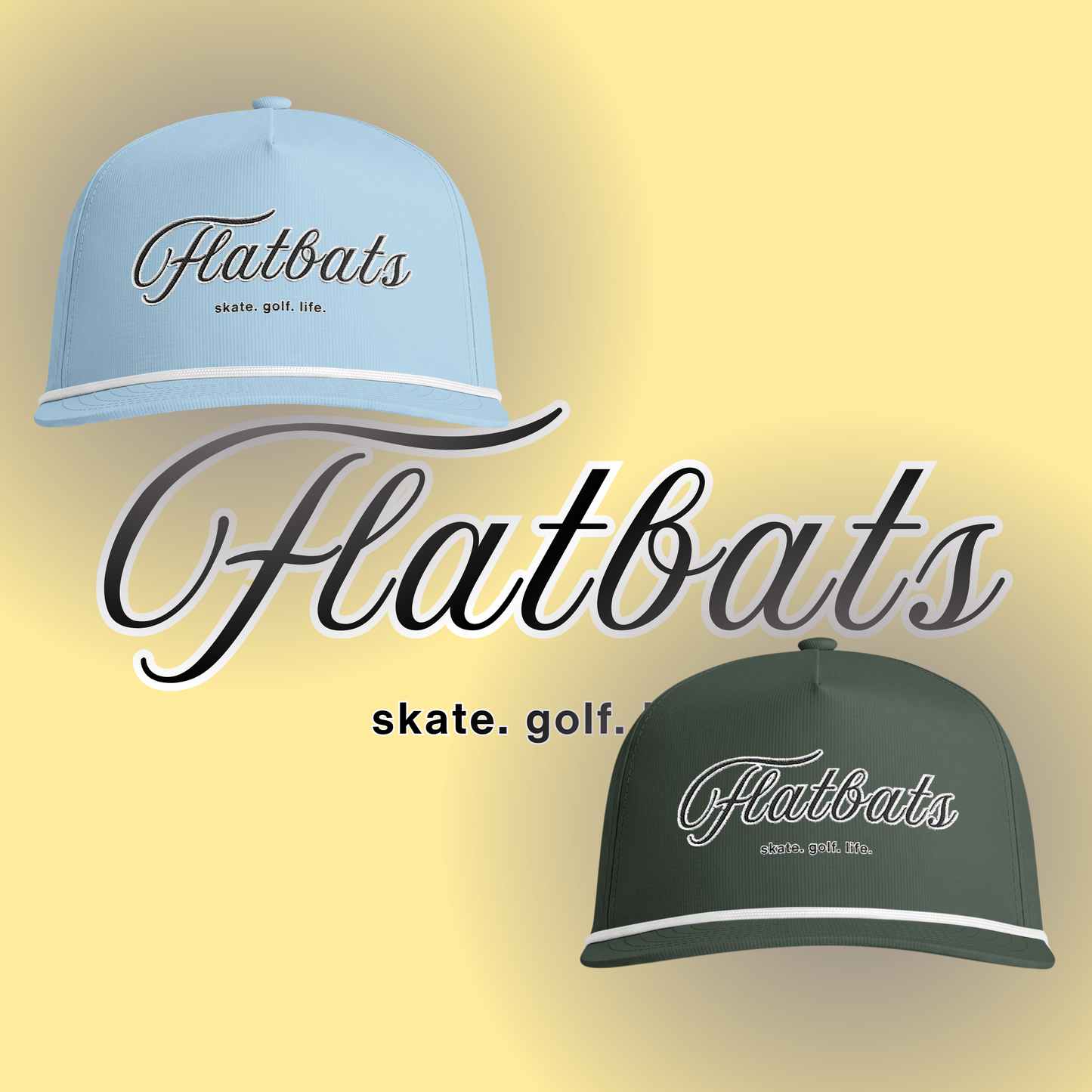 skate. golf. life. rope hat