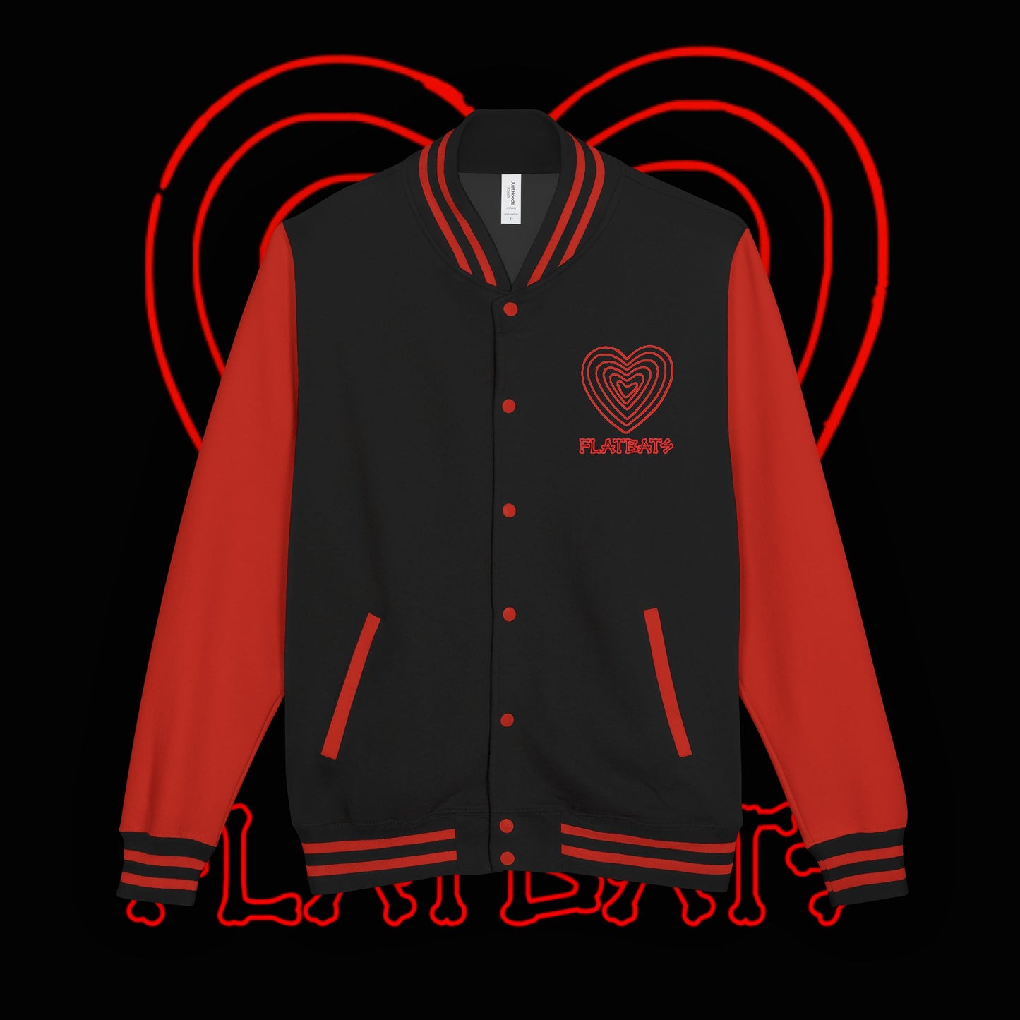 letterman (black/red)