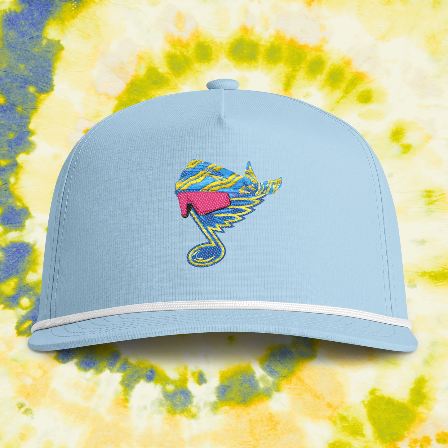 MILLSFEST EMBROIDERED ROPE HAT