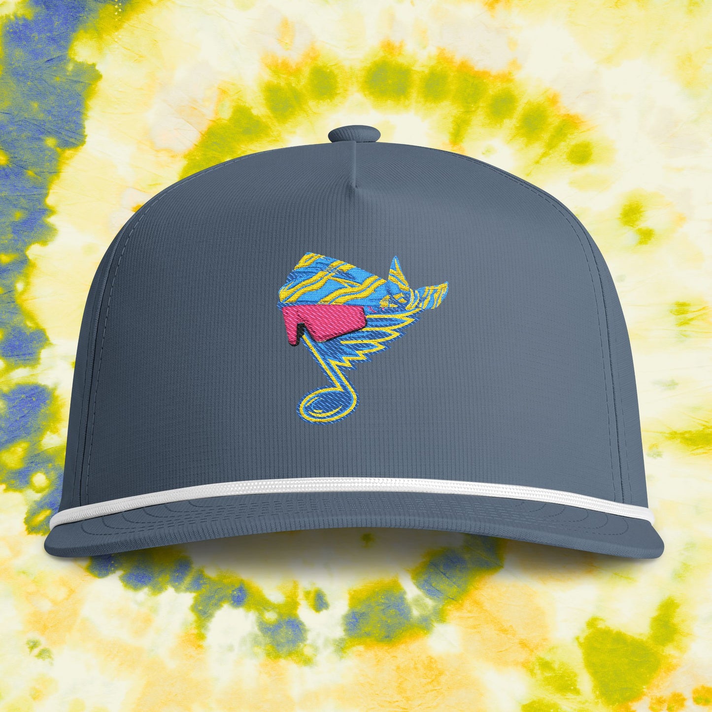 MILLSFEST EMBROIDERED ROPE HAT